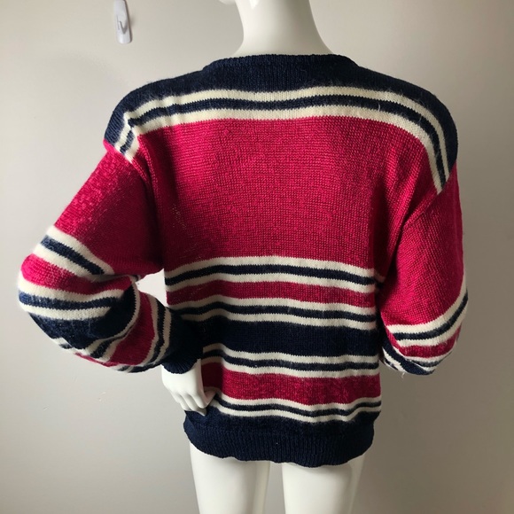 Vintage 80’s Cat theme Pullover Sweater M - Picture 6 of 6